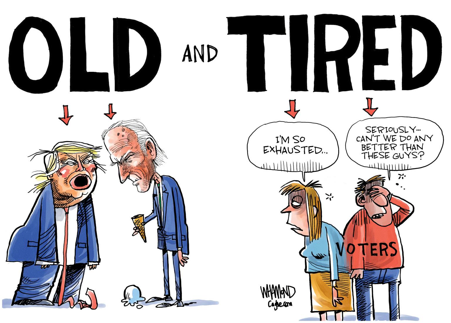 Editorial Cartoon: Old And Tired – The Independent | News Events Opinion More