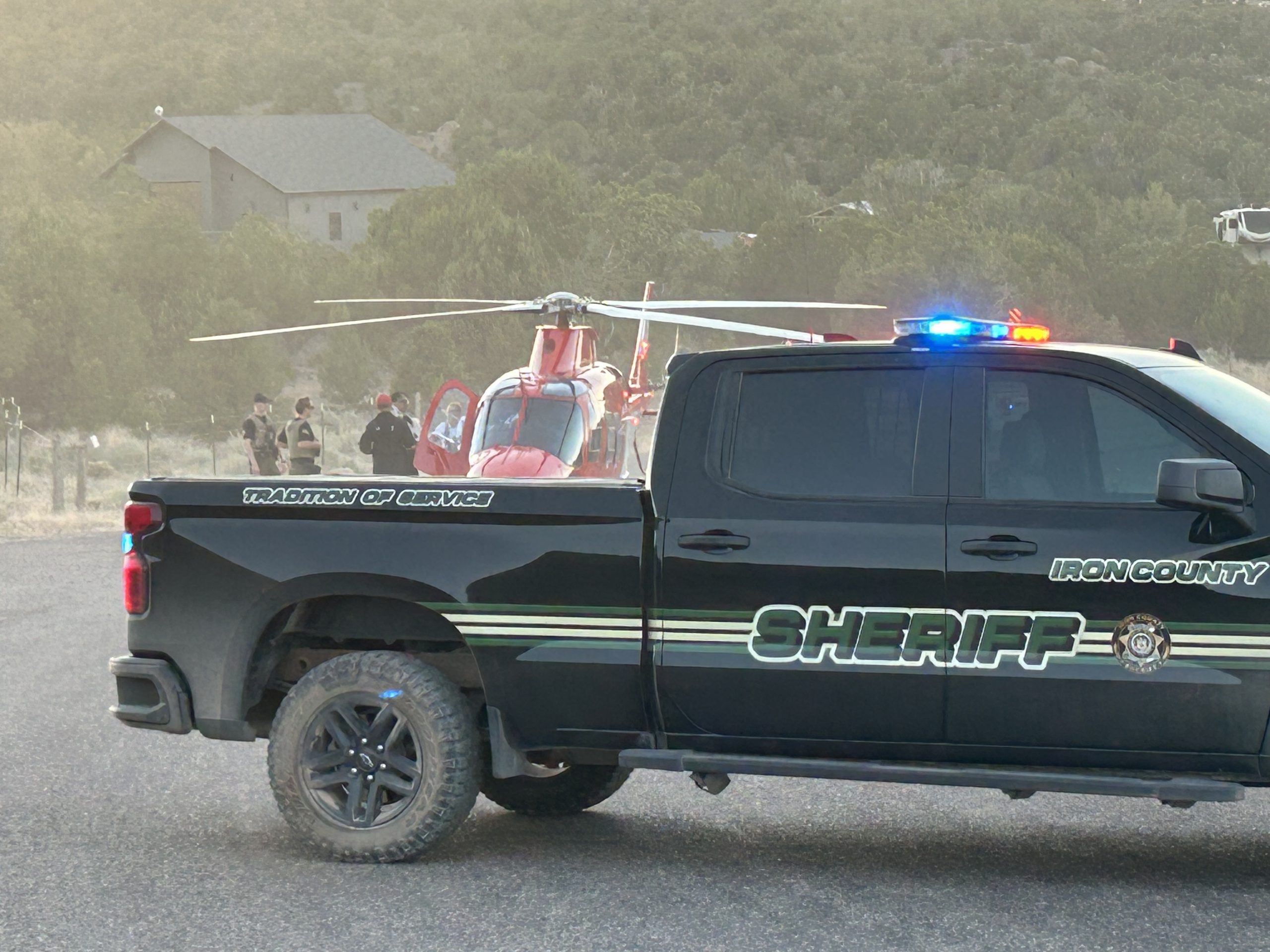 Rescuers extricate injured ATV rider from site of crash in hills west of Cedar City