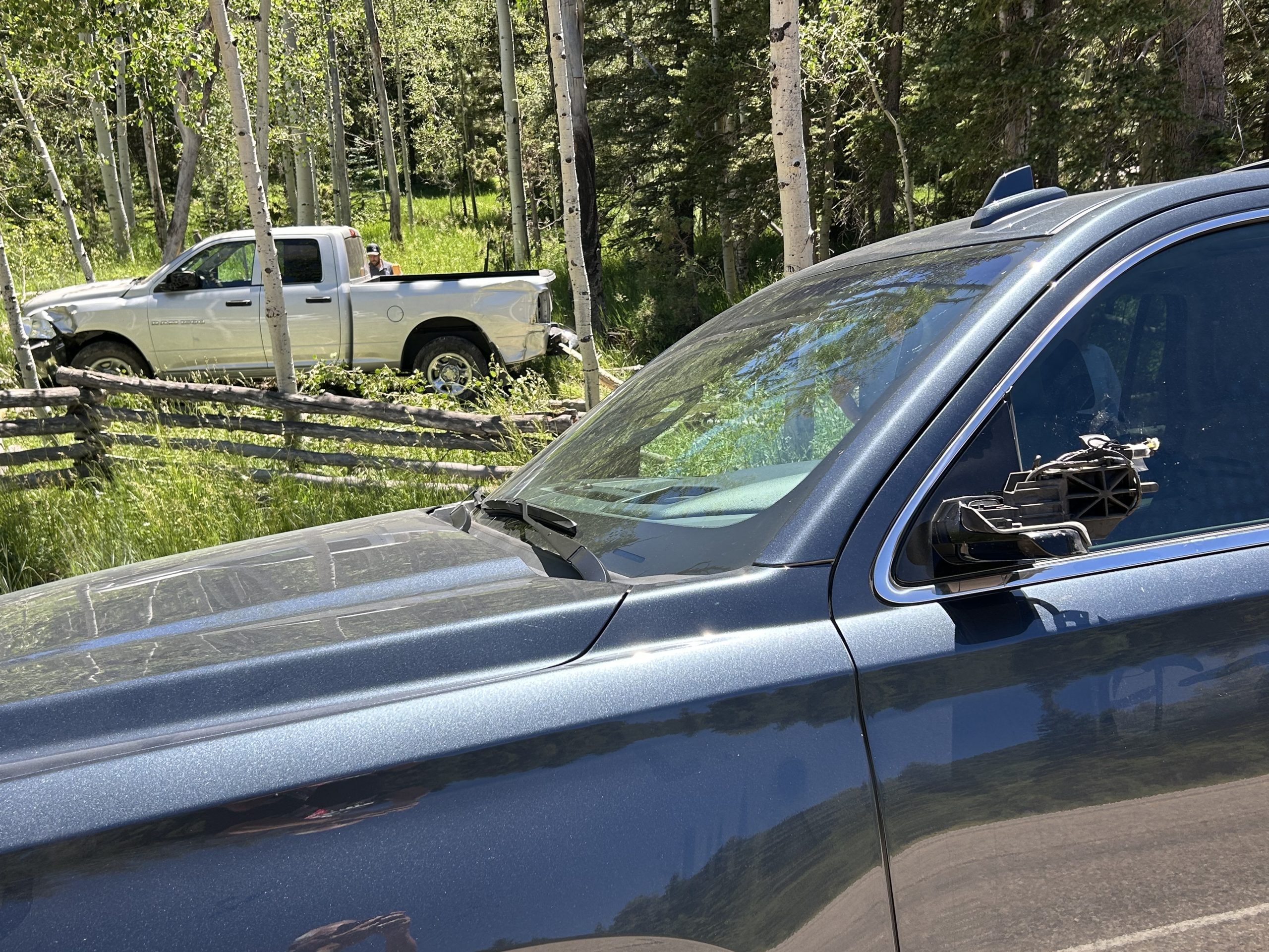 UHP: Pickup driver tried to pass 2 other vehicles at once, leading to sideswipe crash in Cedar Canyon