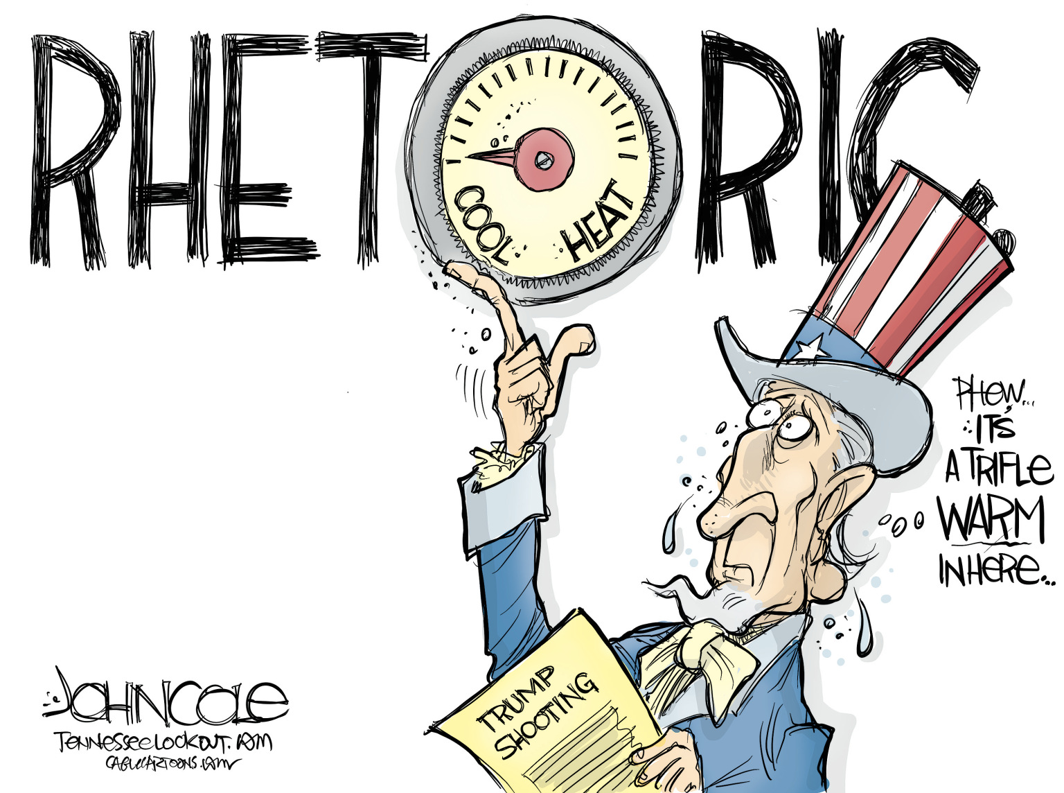 Editorial Cartoon: Turning Down The Rhetorical Heat – The Independent | News Events Opinion More