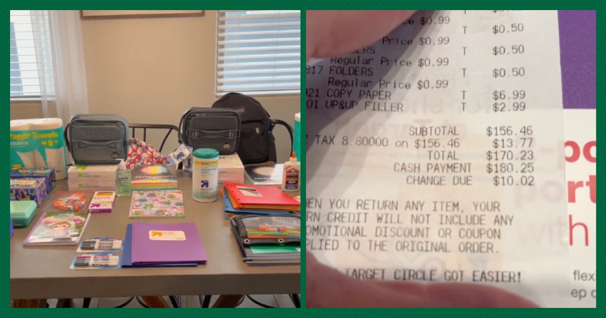 Parents Are Sharing Their Higher-Than-Ever School Supply Shopping Receipts For 2024