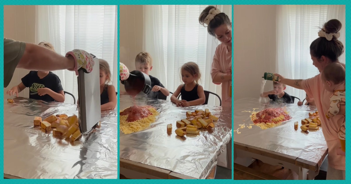 Influencer Mom Goes Viral For Unconventional Meal Time Arrangement For Her Family