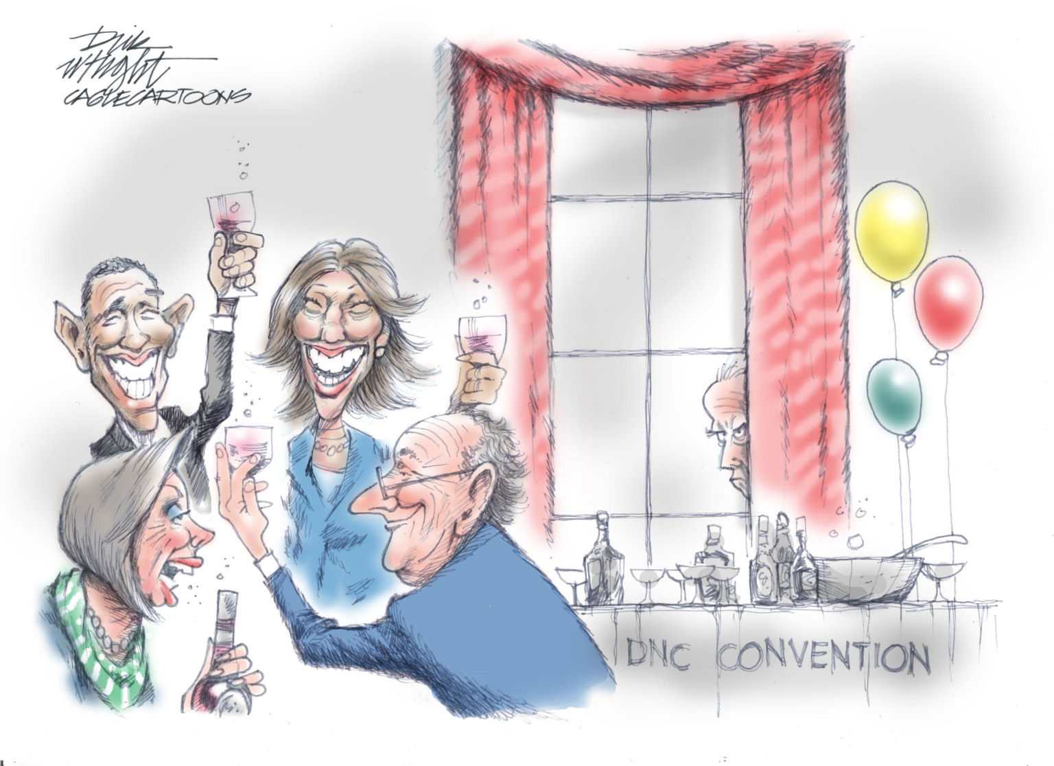 Editorial Cartoon: Democratic Convention – The Independent | News Events Opinion More