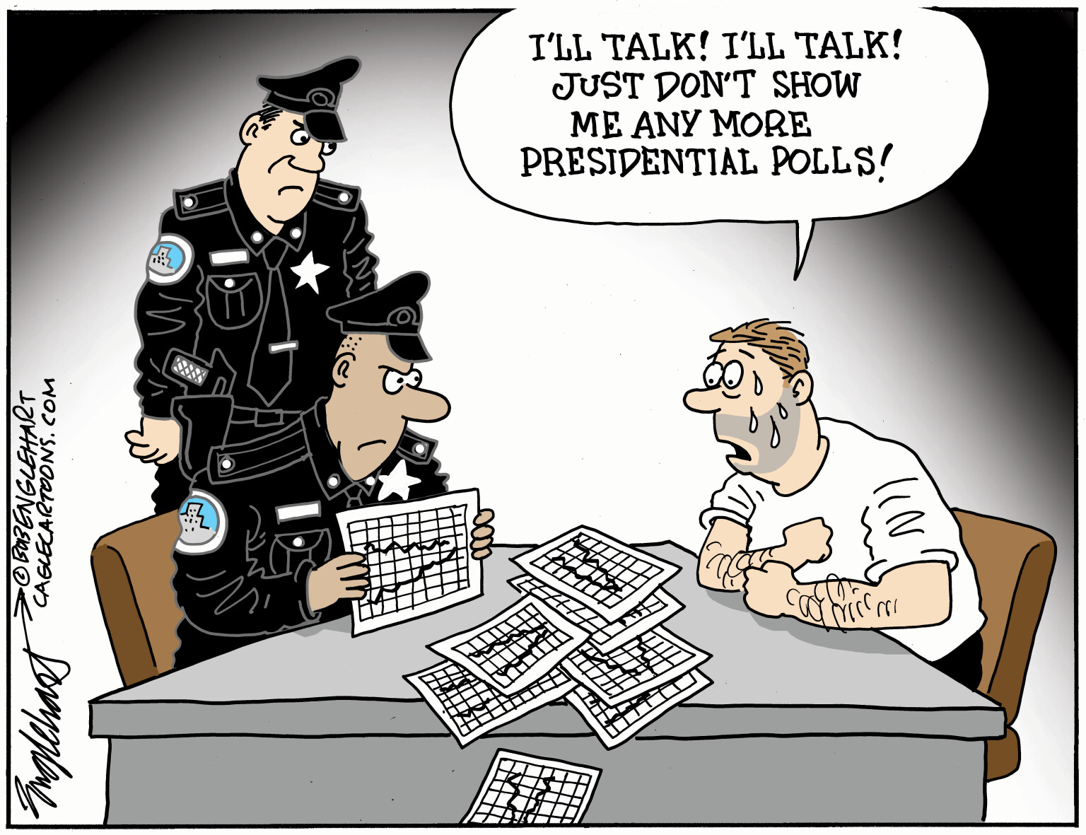 Editorial Cartoon: Presidential Polls Are Driving Us Crazy – The Independent | News Events Opinion More