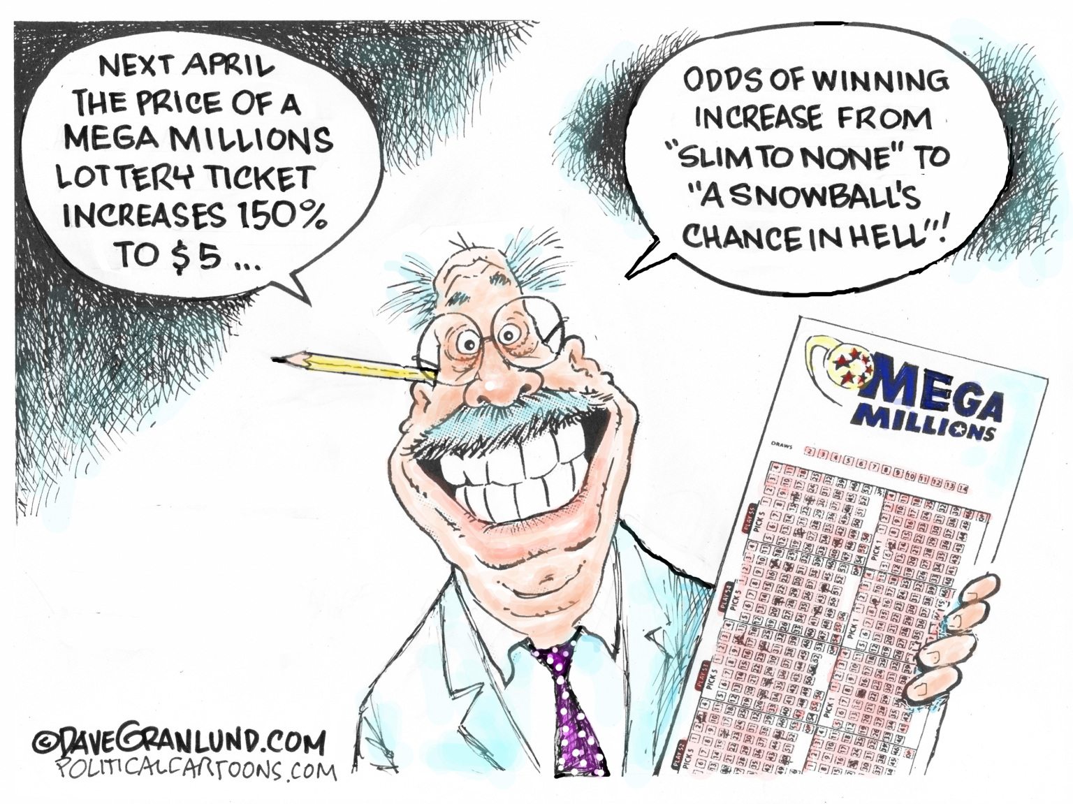 Editorial Cartoon: Mega Millions Price Increase – The Independent | News Events Opinion More