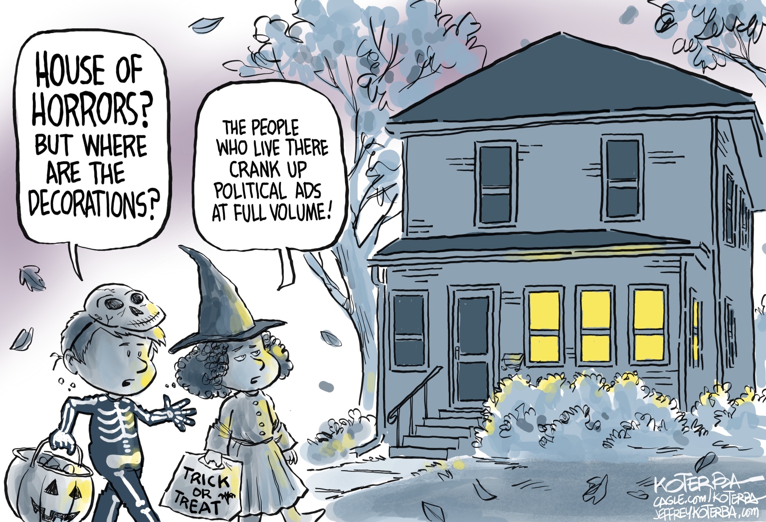 Editorial Cartoon: Political Ads House Of Horrors – The Independent | News Events Opinion More