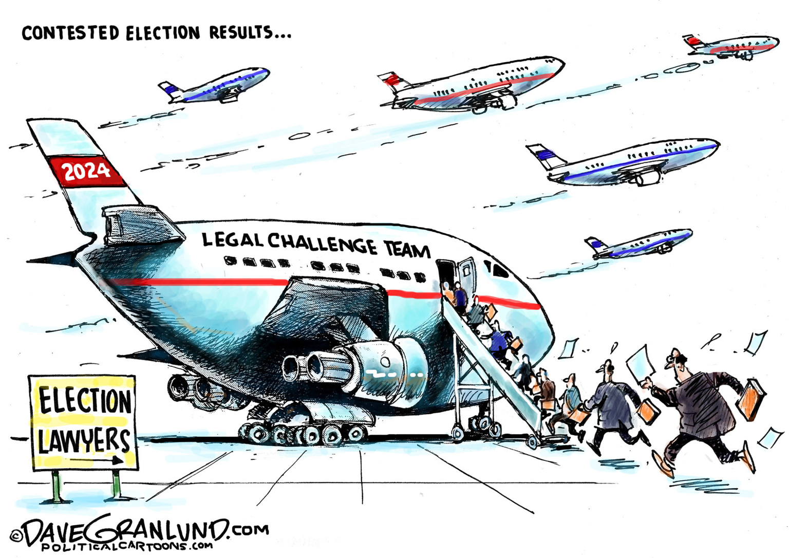 Editorial Cartoon: 2024 Election Lawyers – The Independent | News Events Opinion More